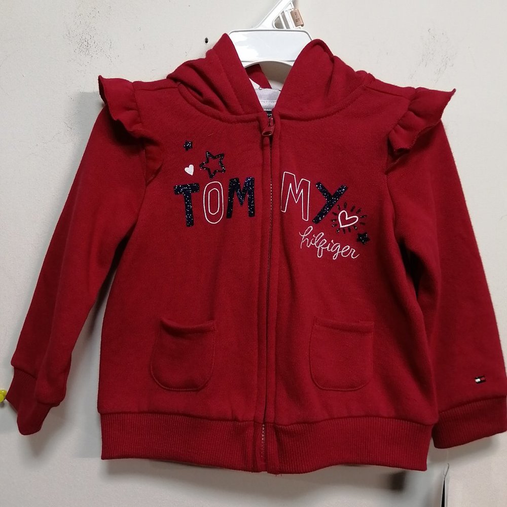 BNWT Tommy Hilfiger Kid's Hoodie Jacket Red Size 24months